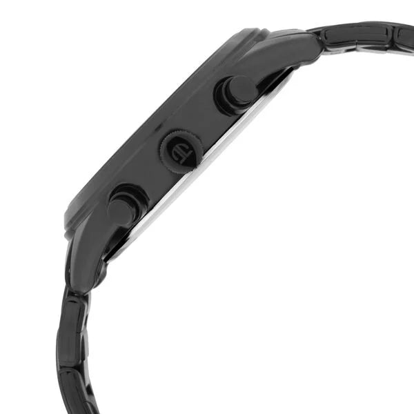 Titan Workwear Multifunction Black Dial Black Metal Strap Watch For Men nt1803nm01