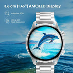 Fastrack Astor FR2 Pro Smart Watch with 3.63 cm AMOLED Display 38156nm01k Unisex Watch