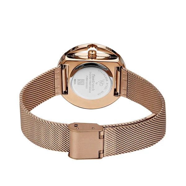 Fastrack Vyb Showstopper Quartz Analog Watch for Girls fv60015wm01