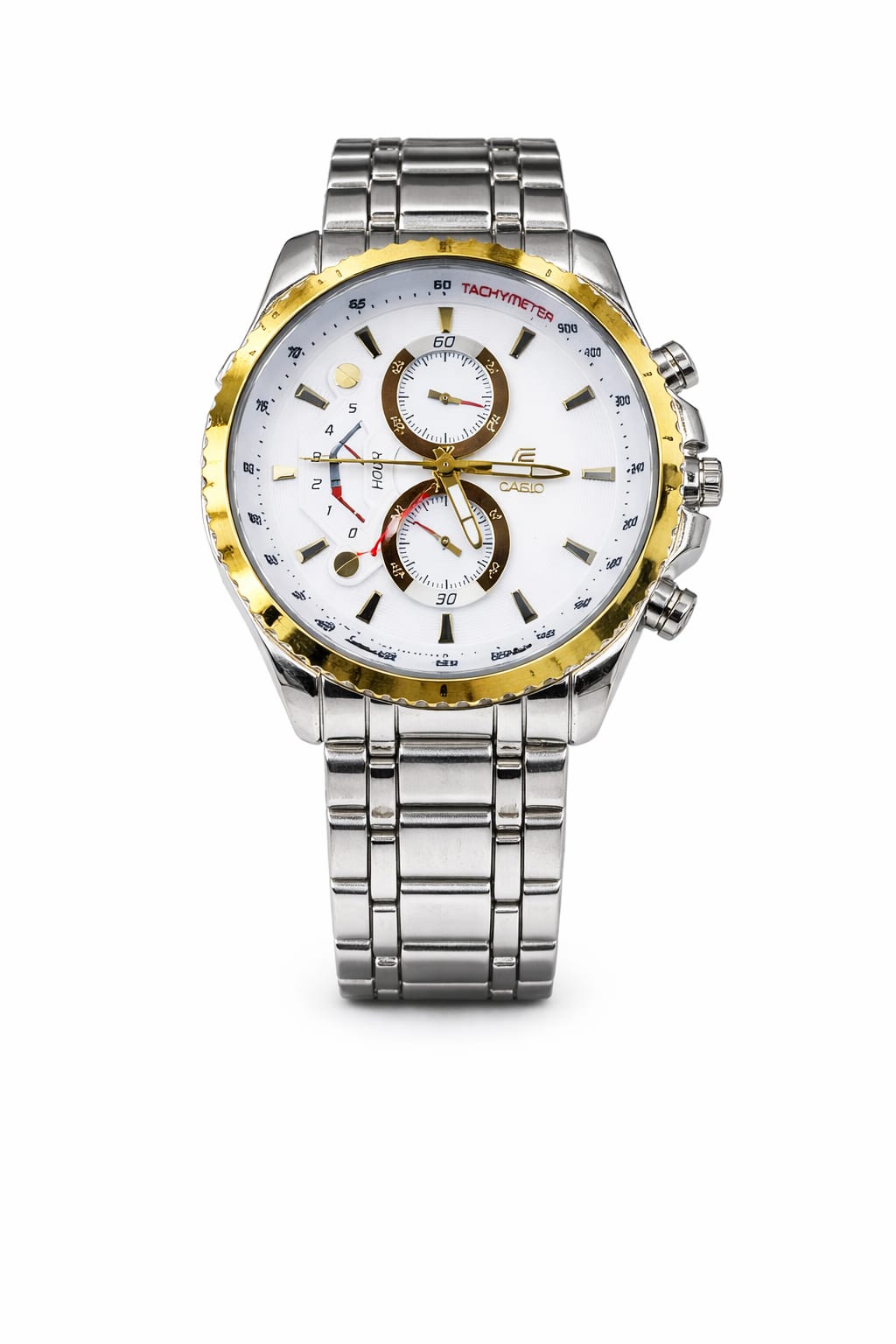Men's Sliver -Gold Chronograph Watch